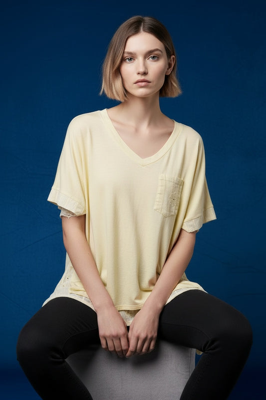 CAMISETA BASTY-AMARILLA