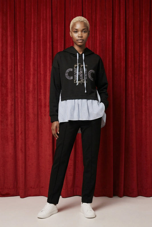 SUDADERA CHIC-NEGRA