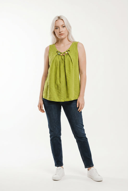 BLUSA PIEDRAS PISTACHO