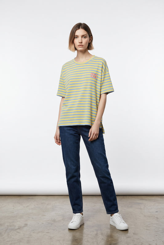 CAMISETA BONJOUR-AMARILLA