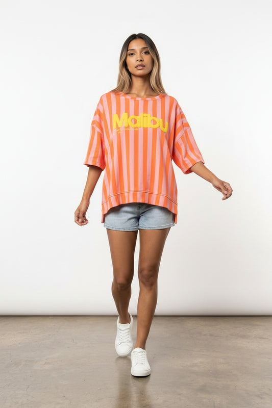 SUDADERA MALIBÚ- NARANJA
