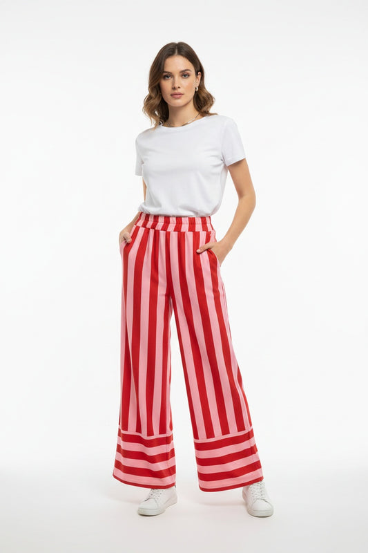 PANTALÓN RAYAS-ROSA
