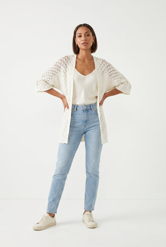 CHAQUETA PUNTO CORTA-BLANCA