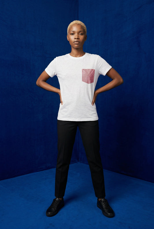 CAMISETA BOLSILLO -BLANCA