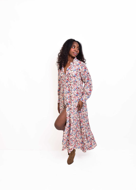 VESTIDO CAMISERO LASQ-GRANATE