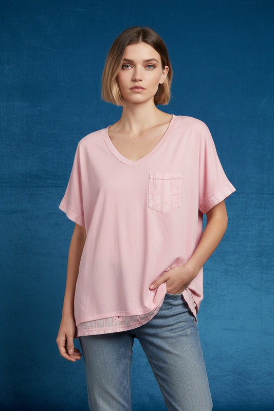 CAMISETA BASTY-ROSA