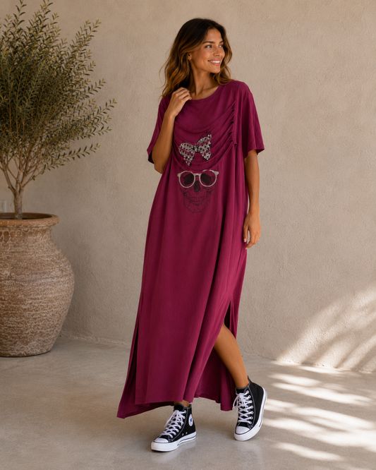 VESTIDO CALAVERA METAL-BUGANVILLA
