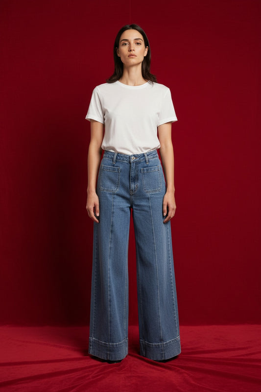 PANTALÓN CAMPANA VAQUERO