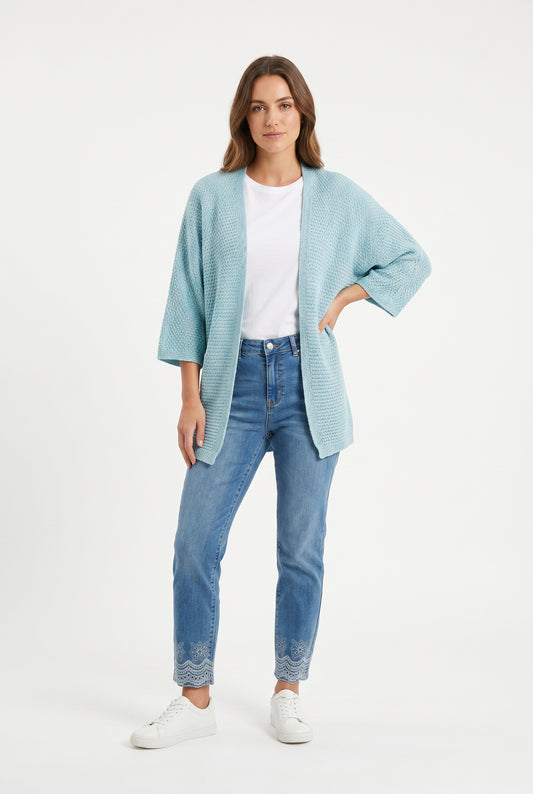 CHAQUETA PUNTO CORTA-AZUL