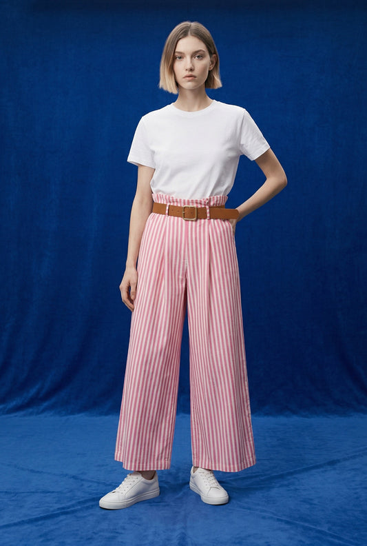 PANTALÓN RAYAS-ROSA