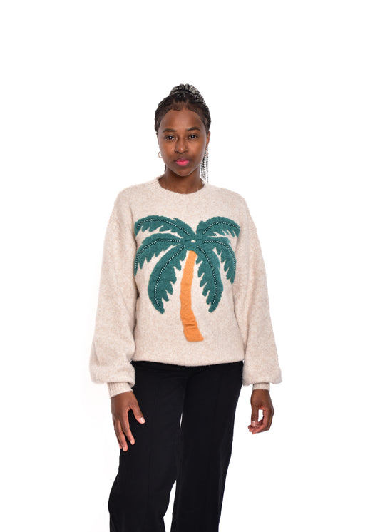 JERSEY PALMERAS-BEIGE