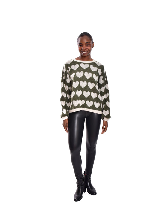 JERSEY CORAZONES-KHAKI