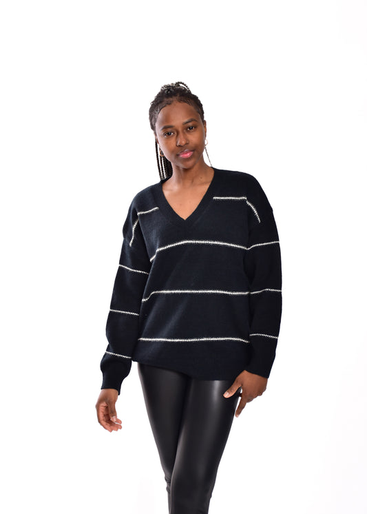 JERSEY RAYAS V- NEGRO