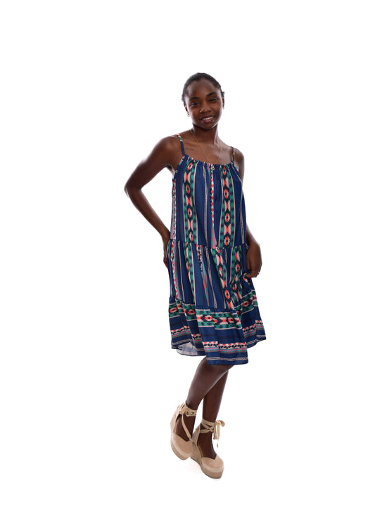 VESTIDO CENEFAS-AZUL