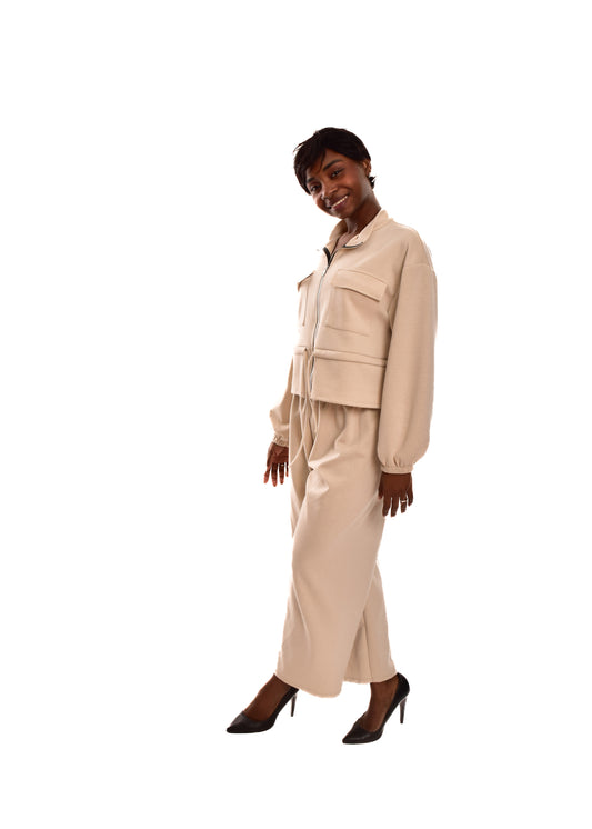 CHANDAL BOMBER-BEIGE