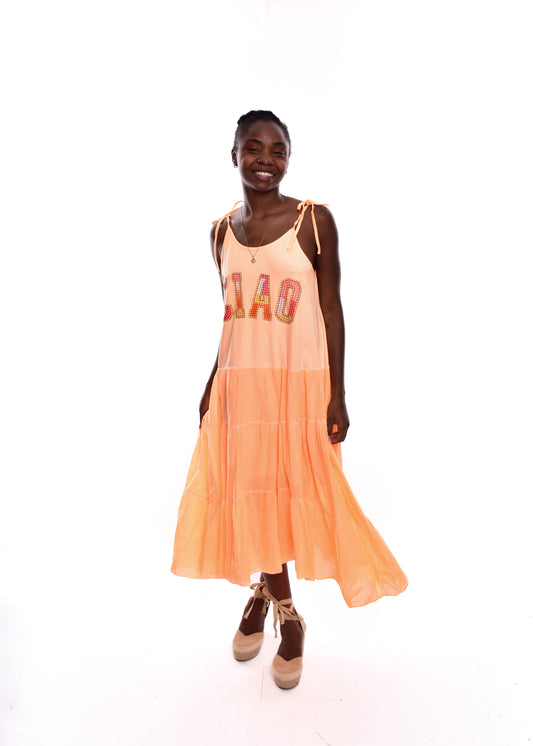 VESTIDO CIAO-NARANJA