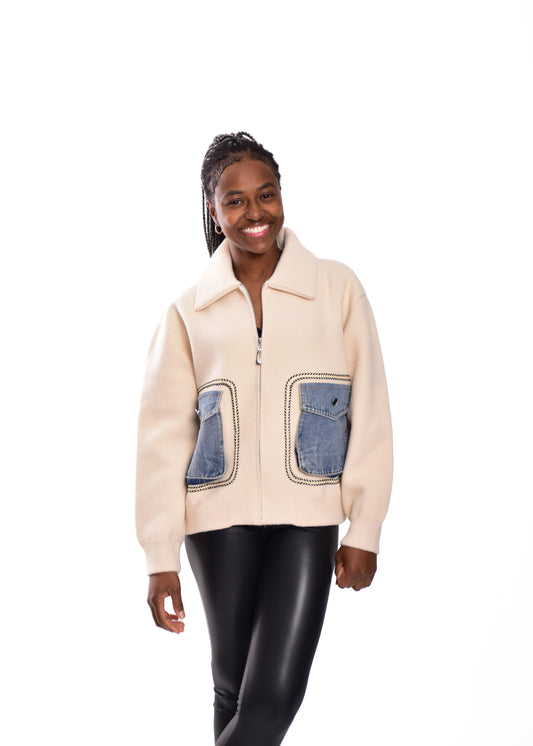 BOMBER BOLSILLOS-TOSTADO