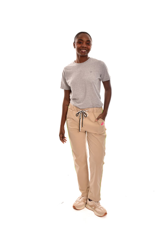 PANTALÓN FRANJAS-BEIGE