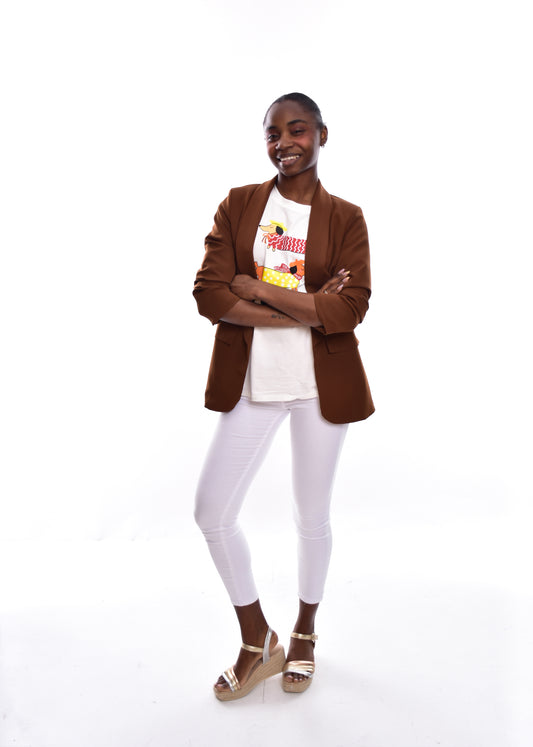 BLAZER BASIC - MARRÓN