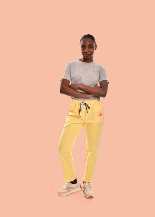 PANTALÓN FRANJAS-AMARILLO