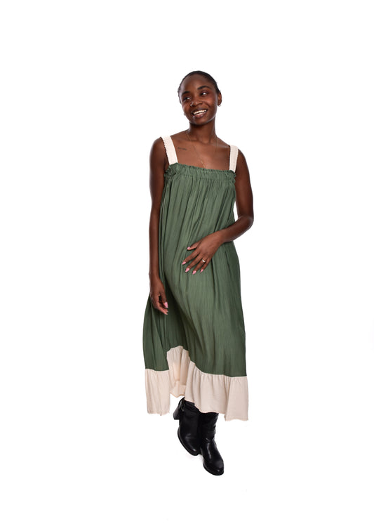 VESTIDO TIRANTE-KHAKI