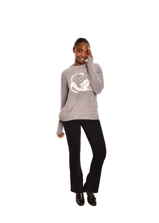 JERSEY CHENILLA CAT-GRIS