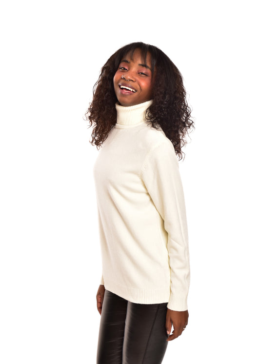 JERSEY CUELLO ALTO- BEIGE