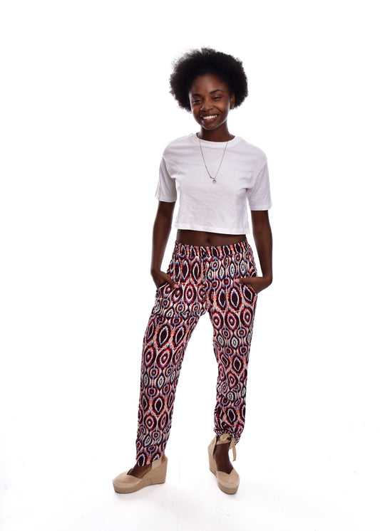 PANTALÓN TIE DYE-GRANATE