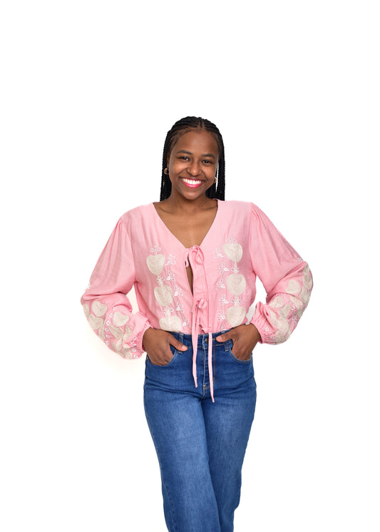 BLUSA CORAZONES-ROSA