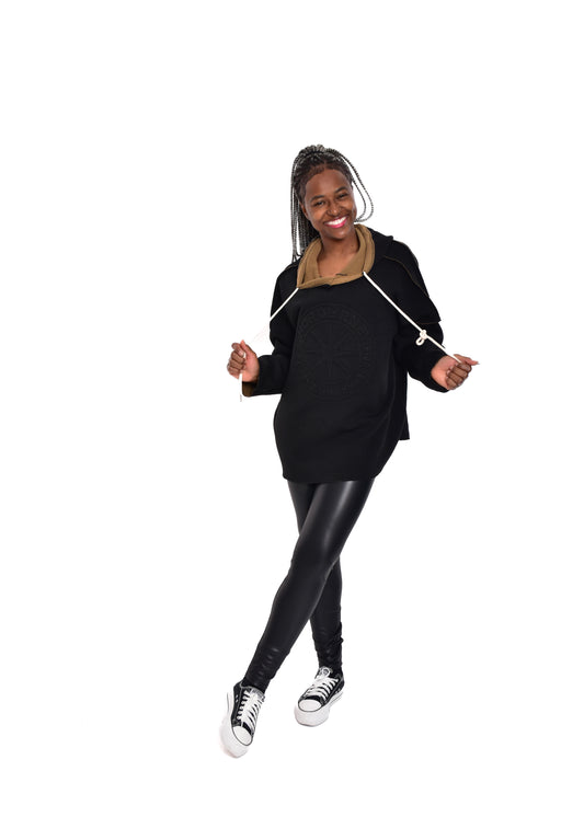 MAXI SUDADERA NORDER-NEGRO