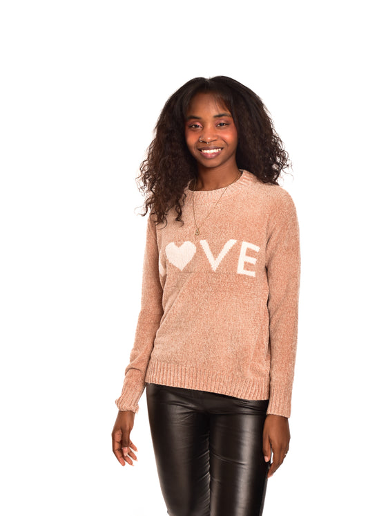 JERSEY CHENILLA LOVE-TOSTADO