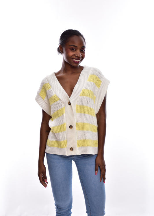 CHALECO FRANJAS-AMARILLO