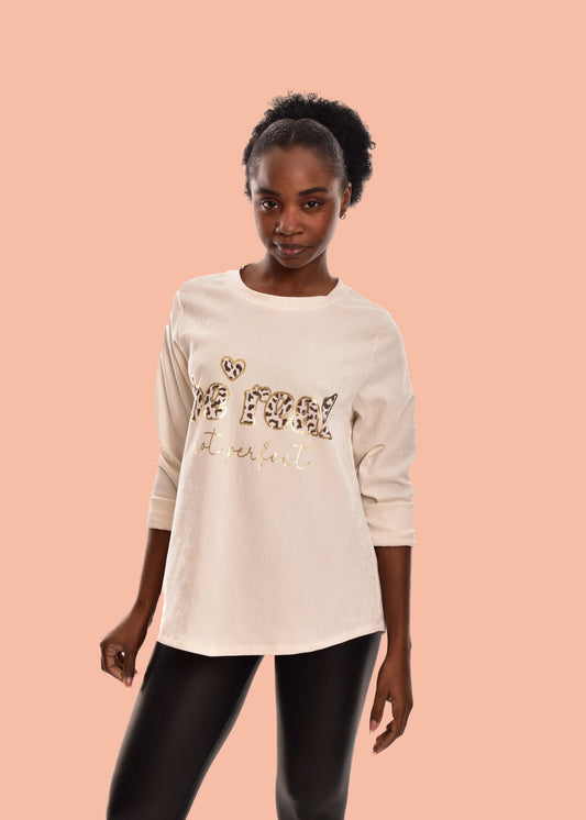 SUDADERABE REAL- BEIGE