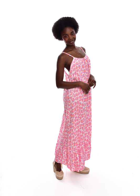 VESTIDO ANIMAL PRINT-LILA