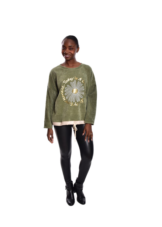 SUDADERA MARGARITA-KHAKI