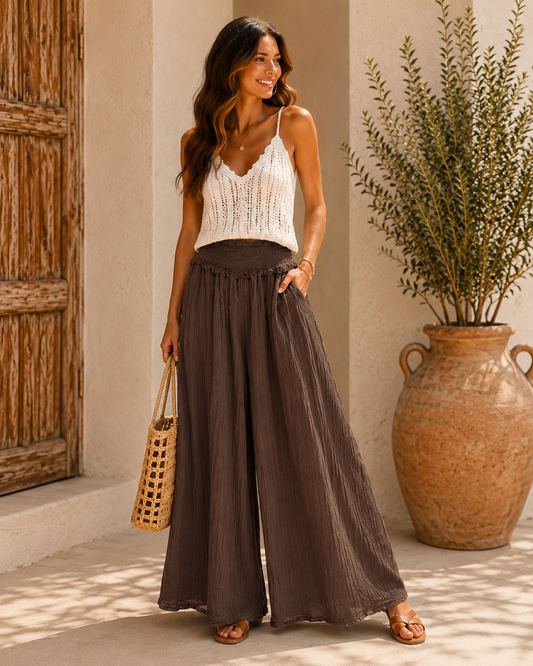 PANTALÓN BAMB-MARRÓN