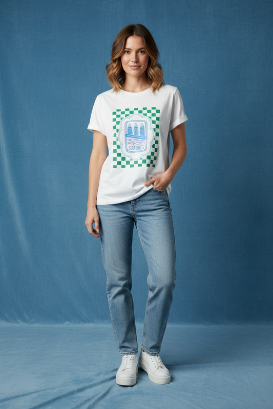CAMISETA SARDINES LATA