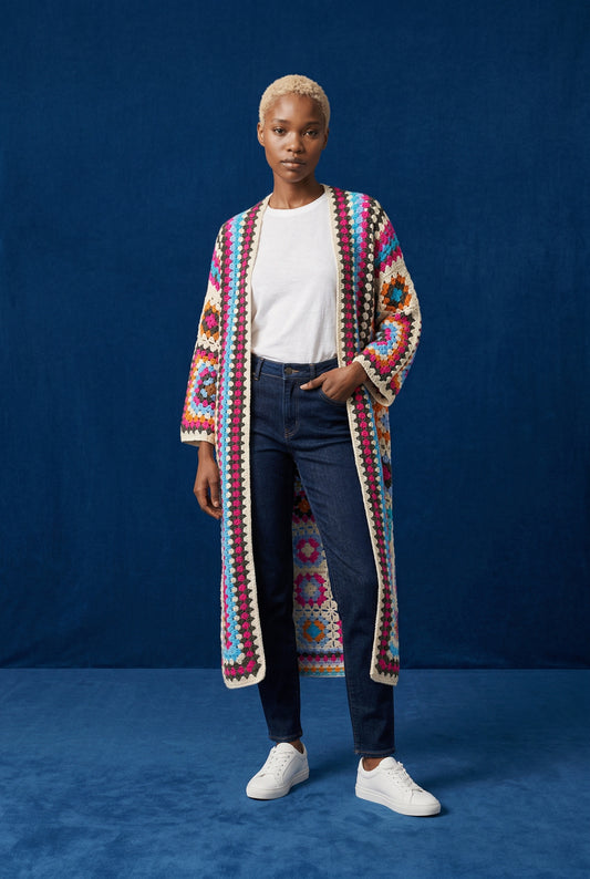 CHAQUETA CROCHET-VERDE