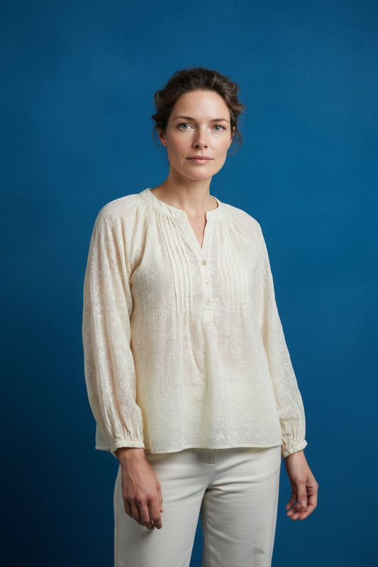 BLUSA FLOWERS-AMARILLA