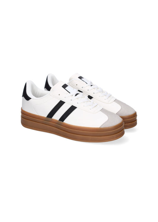 BRUPEN-WHITE SPORTS SHOES