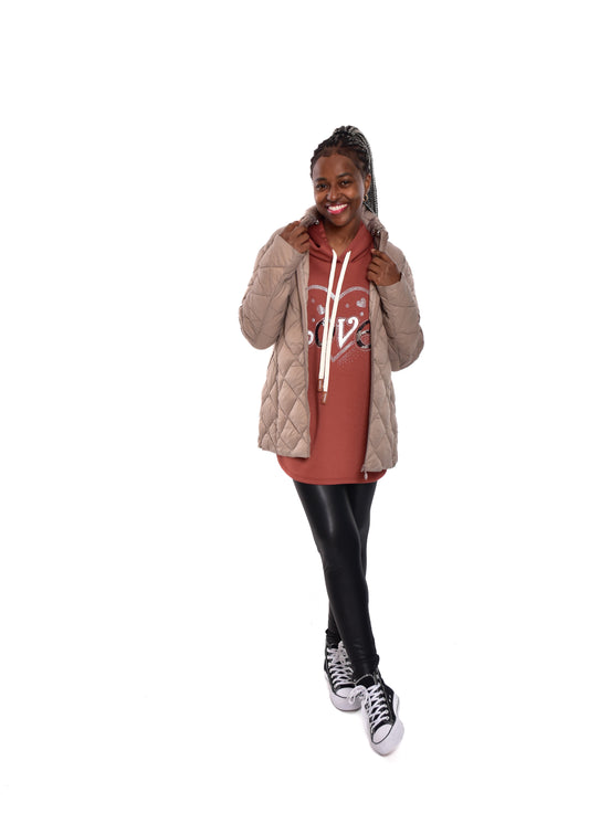 CAZADORA ACOLCHADA- BEIGE