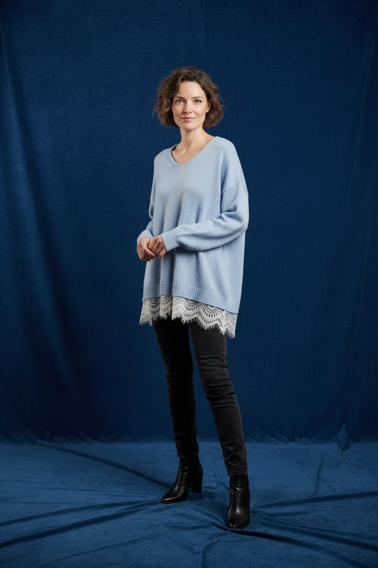 JERSEY AZUL PUNTILLA