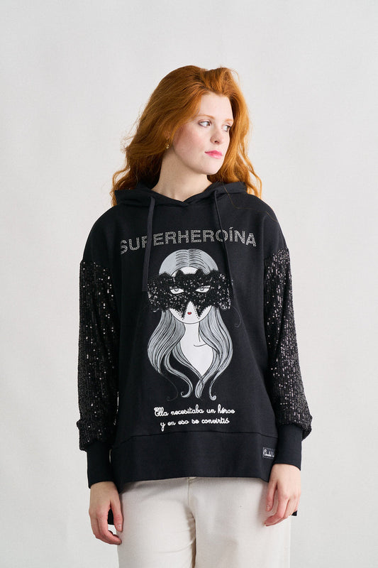 SUDADERA SUPERHEROÍNA