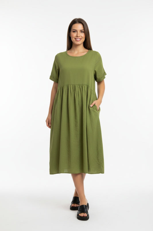 VESTIDO BOLS-VERDE