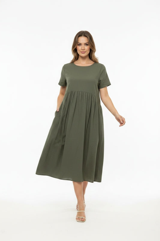 VESTIDO BOLS-KHAKI