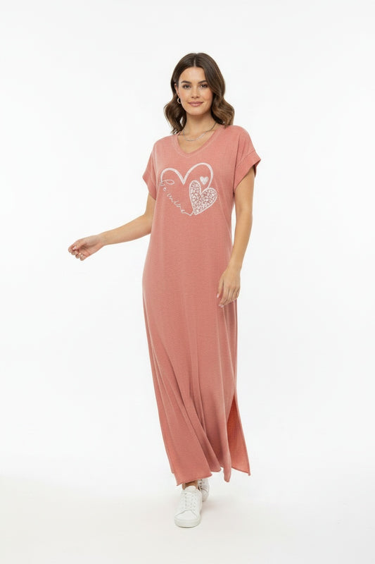 VESTIDO ALGODÓN BE MINE-TEJA