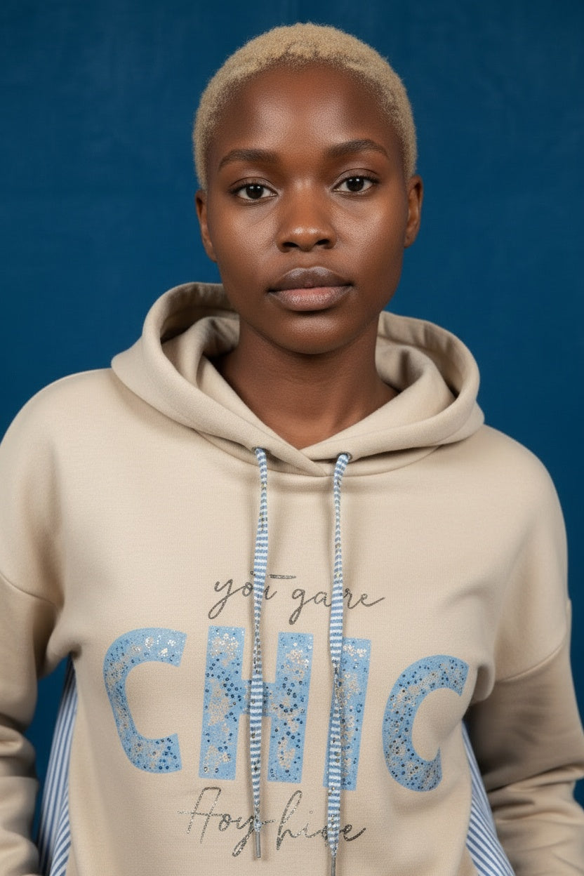 SUDADERA CHIC-BEIGE