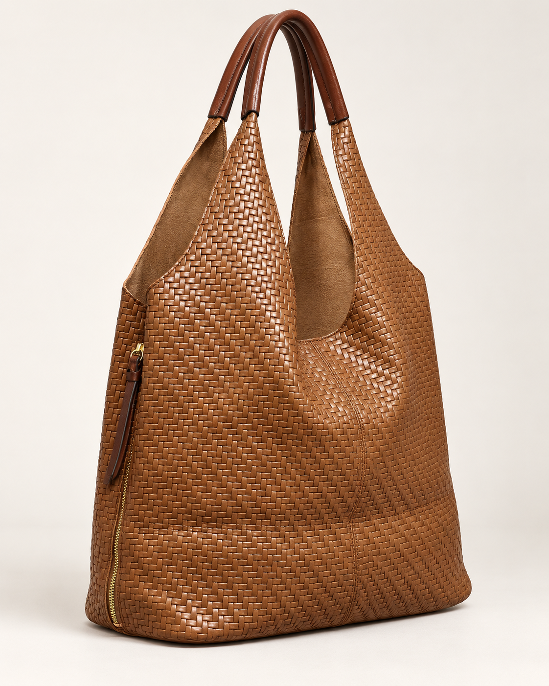 BOLSO POLIPIEL ASA-MARRÓN