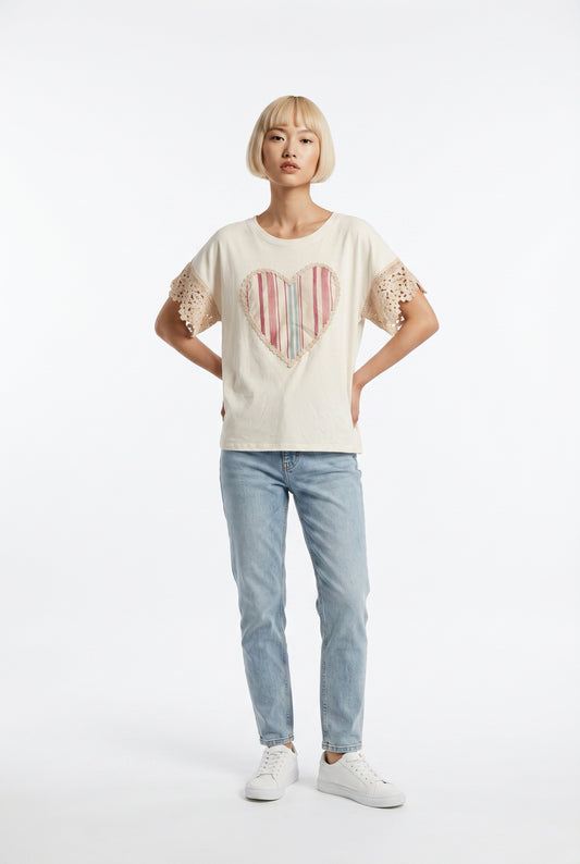 CAMISETA LOVE- GRANATE