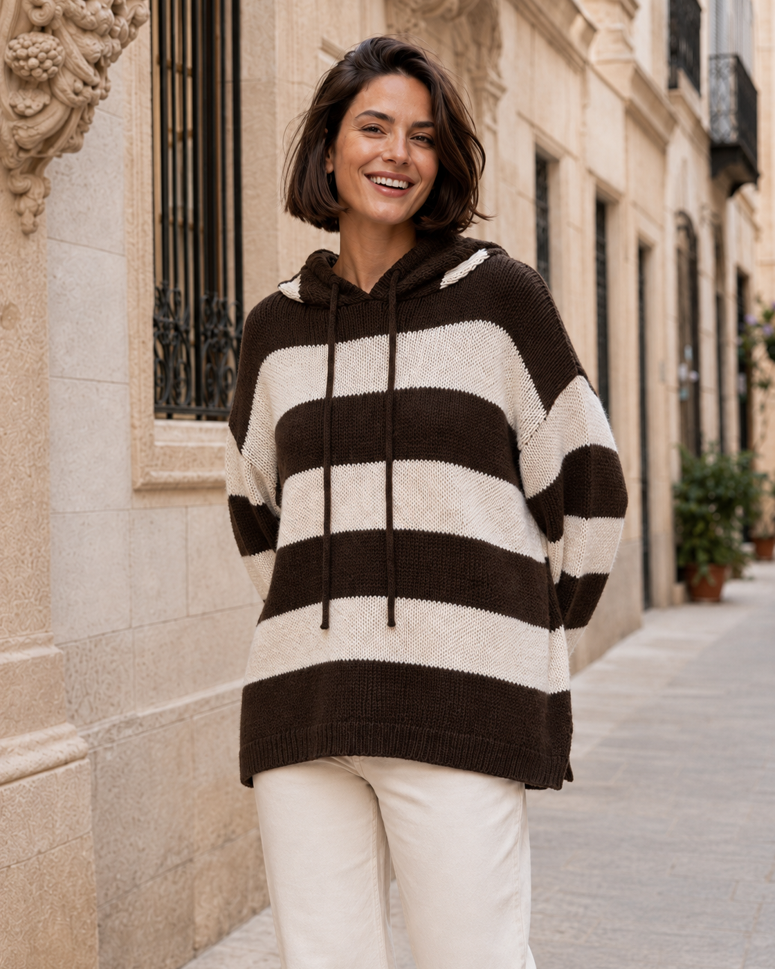 JERSEY CAPUCHA-MARRÓN